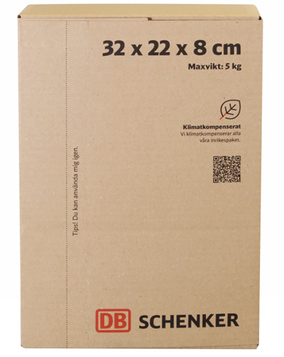 DB schenkers emballage liten kartong 5 kilo